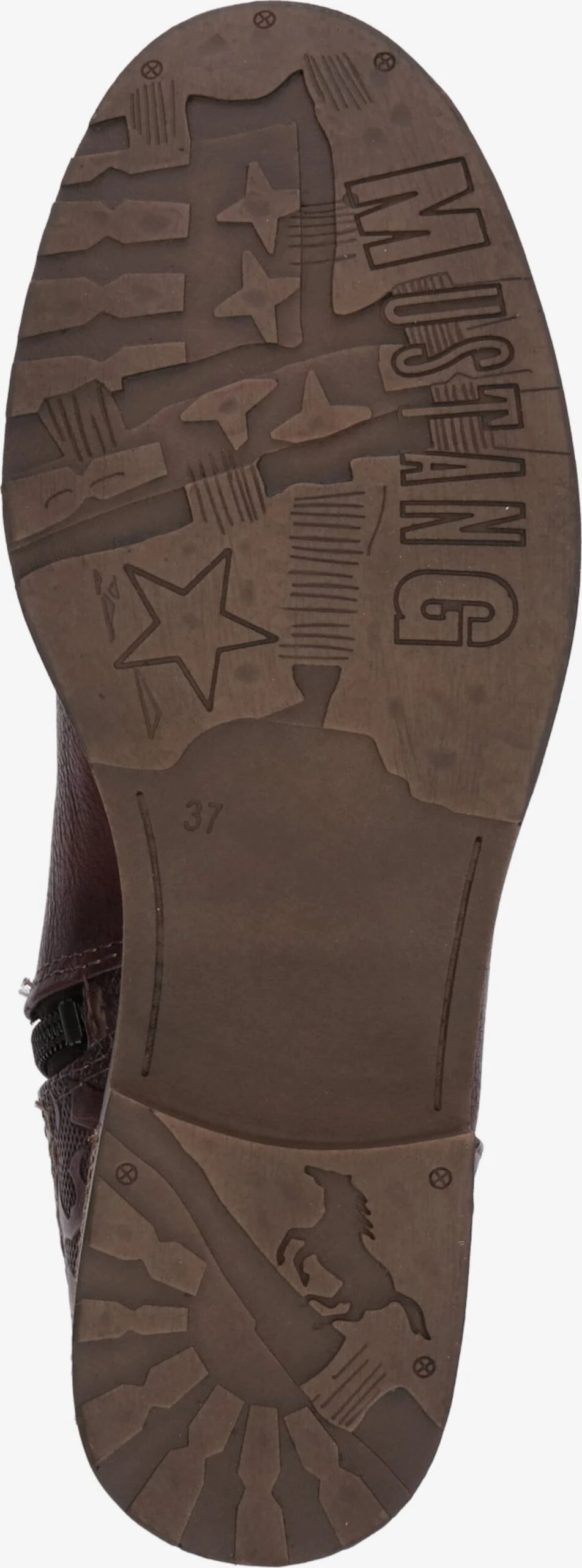 Mustang Enkellaarsjes Veterlaarsjes Dames Bordeaux 5 Mustang Enkellaarsjes Veterlaarsjes Dames Bordeaux - Image 3