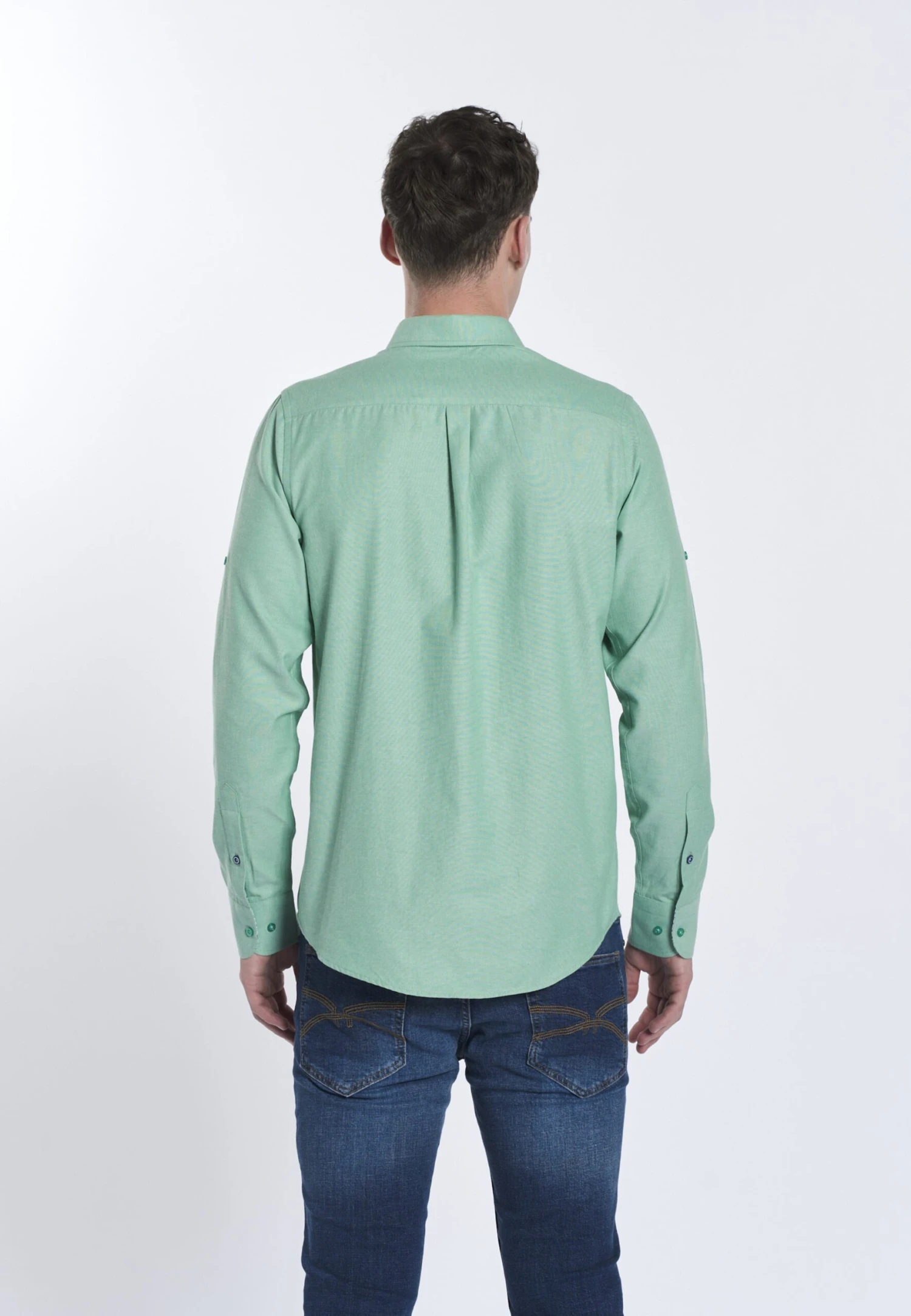 Casual Overhemden Regular Fit Overhemd FYODOR Heren Groen 5 Casual Overhemden Regular Fit Overhemd FYODOR Heren Groen - Image 3