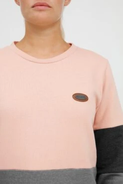 OXMO Sweatshirts Sweatshirt Trine Dames Donkergrijs / Grijs Gemêleerd / Rosa -Kleding Verkoop 0721b3640b06d1558f7a53414699331e