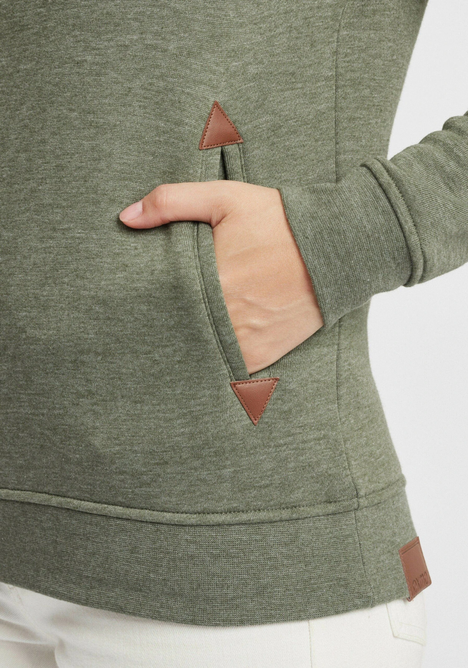 OXMO Hoodies Sweatshirt Vicky Dames Groen / Kaki 8 OXMO Hoodies Sweatshirt Vicky Dames Groen / Kaki - Image 6