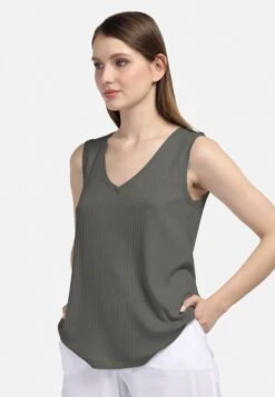 HELMIDGE Mouwloze Shirts Top Dames Groen -Kleding Verkoop 0dd5a8a083d8c764dea1736f38e2ba50