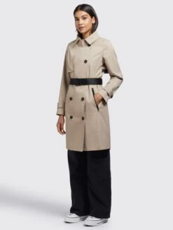 Khujo Trenchcoats Tussenmantel Sarina Dames Lichtbeige -Kleding Verkoop 15b2dc5f992724ab259434e4c88267aa