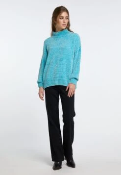 IZIA Fijngebreide Truien Trui Gaya Dames Blauw -Kleding Verkoop 19cd5b8b565c94b8ea3796cabda45695