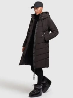 Khujo Wintermantels Wintermantel Ayleena Dames Zwart -Kleding Verkoop 229bb743f0571eccd2cf19f56c9a913c