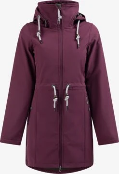 Schmuddelwedda Regenmantels Functionele Mantel Dames Aubergine