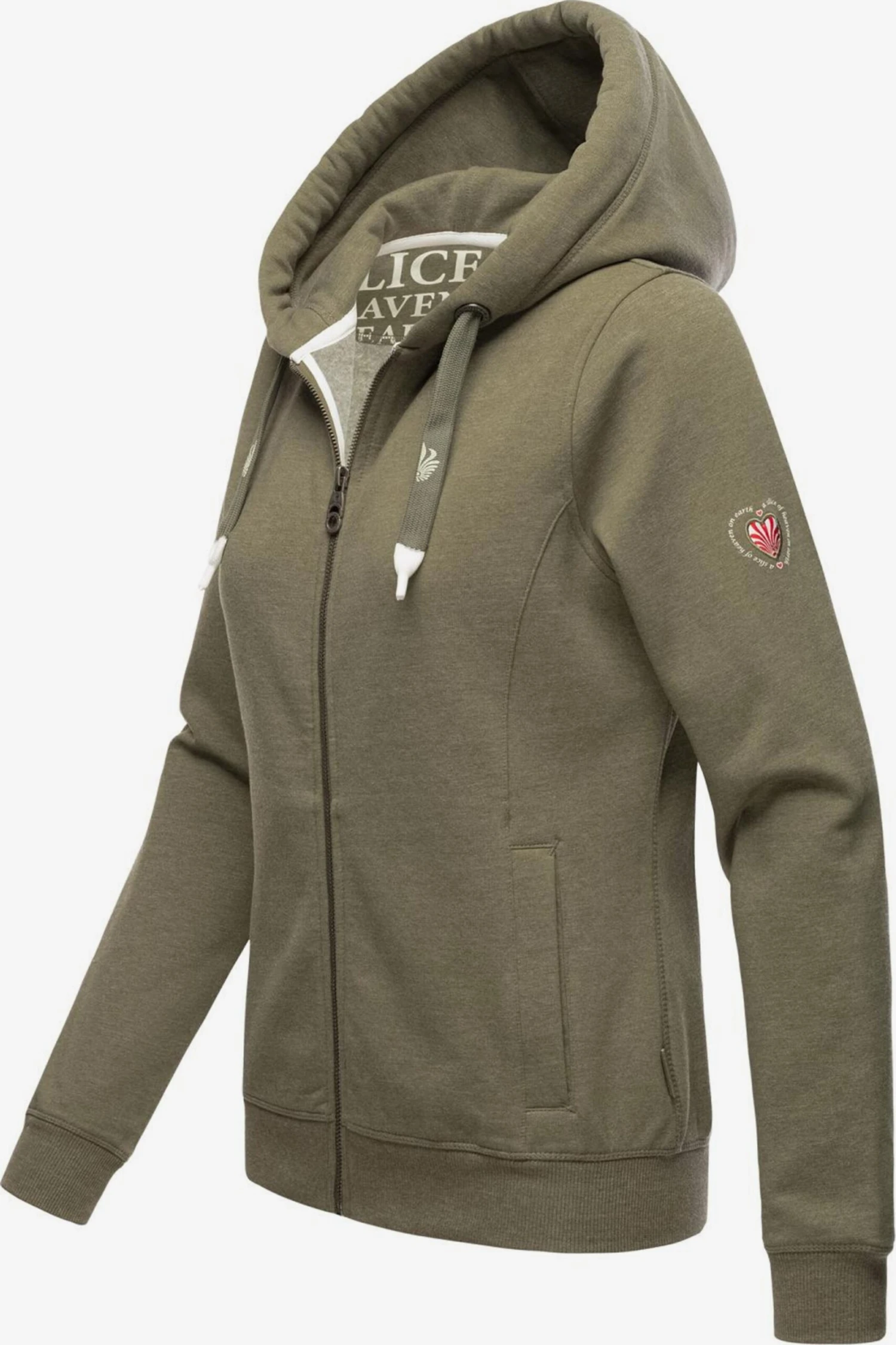 Navahoo Sweatvesten Sweatvest Engelshaar Dames Olijfgroen 5 Navahoo Sweatvesten Sweatvest Engelshaar Dames Olijfgroen - Image 3