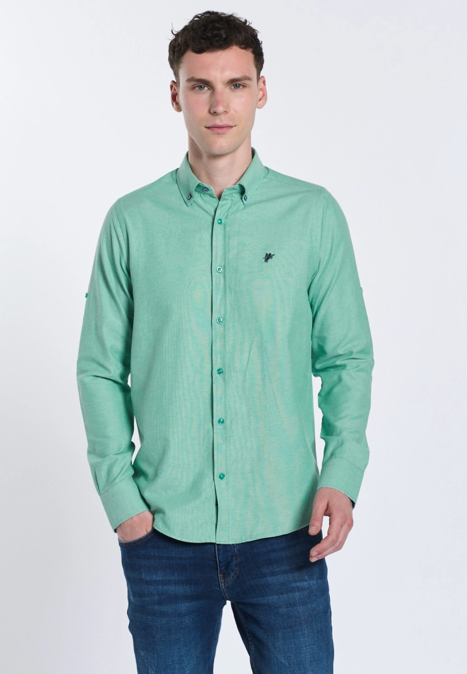 Casual Overhemden Regular Fit Overhemd FYODOR Heren Groen 4 Casual Overhemden Regular Fit Overhemd FYODOR Heren Groen - Image 2