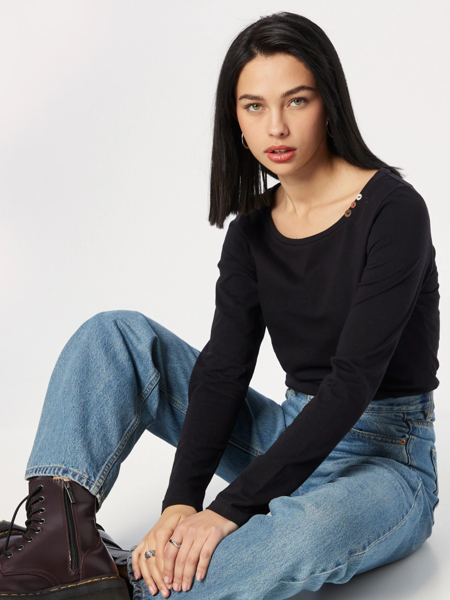 Ragwear Longsleeves Shirt Florah Dames Zwart 5 Ragwear Longsleeves Shirt Florah Dames Zwart - Image 3