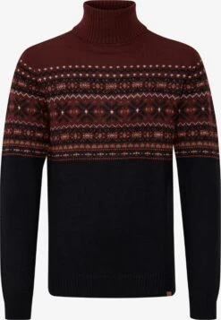 Blend Coltruien Trui TJESSE Heren Donkerrood / Zwart