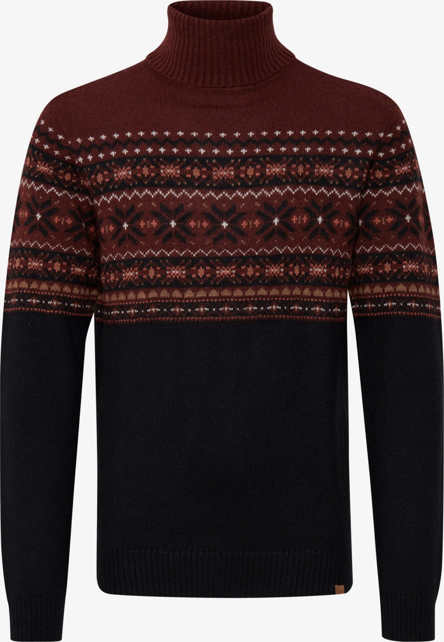 Blend Coltruien Trui TJESSE Heren Donkerrood / Zwart 3 Blend Coltruien Trui TJESSE Heren Donkerrood / Zwart