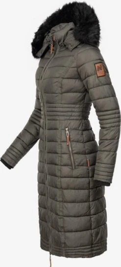 Navahoo Wintermantels Wintermantel Umay Dames Aardetinten -Kleding Verkoop 40e5e886d6d82b17bcb0f03369b9748b