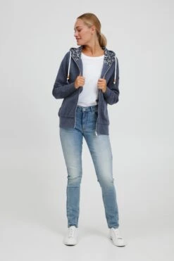 OXMO Sweatvesten Sweatvest ULLA Dames Donkerblauw -Kleding Verkoop 4762bee6a744ceeb908350a6ed7c6b8a