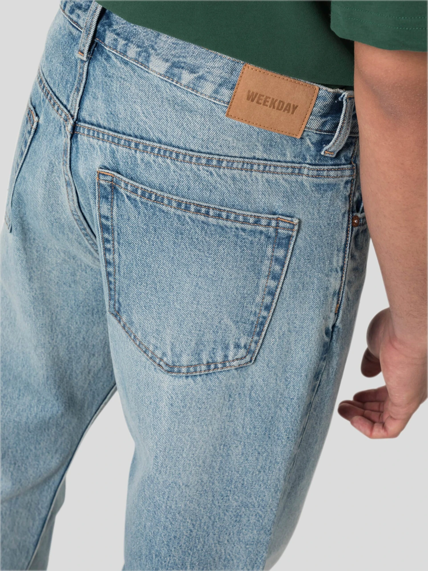WEEKDAY Straight Regular Jeans Space Seven Blue Heren Blauw 4 WEEKDAY Straight Regular Jeans Space Seven Blue Heren Blauw - Image 2