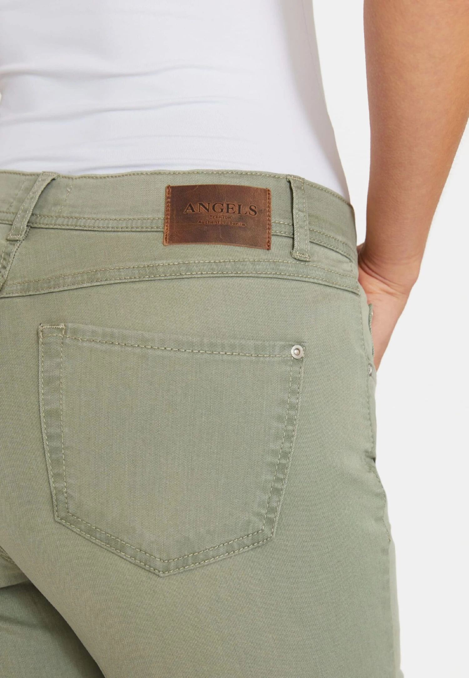 Angels Jeans Slimfit Jeans Dames Groen 8 Angels Jeans Slimfit Jeans Dames Groen - Image 6