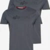 Alpha Industries T-shirts Shirt Heren Grijs -Kleding Verkoop 49967b82d8fffdf601fc618f8c222318