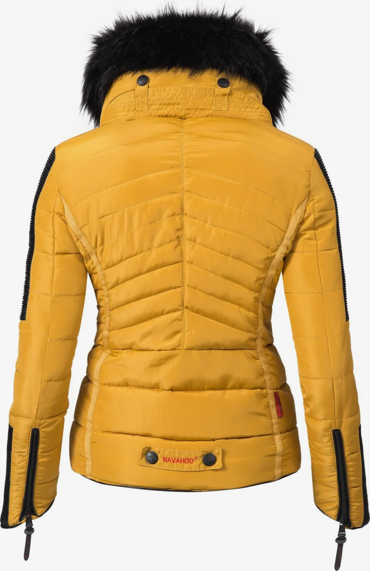 Navahoo Winterjassen Winterjas Yuki Dames Mosterd 4 Navahoo Winterjassen Winterjas Yuki Dames Mosterd - Image 2