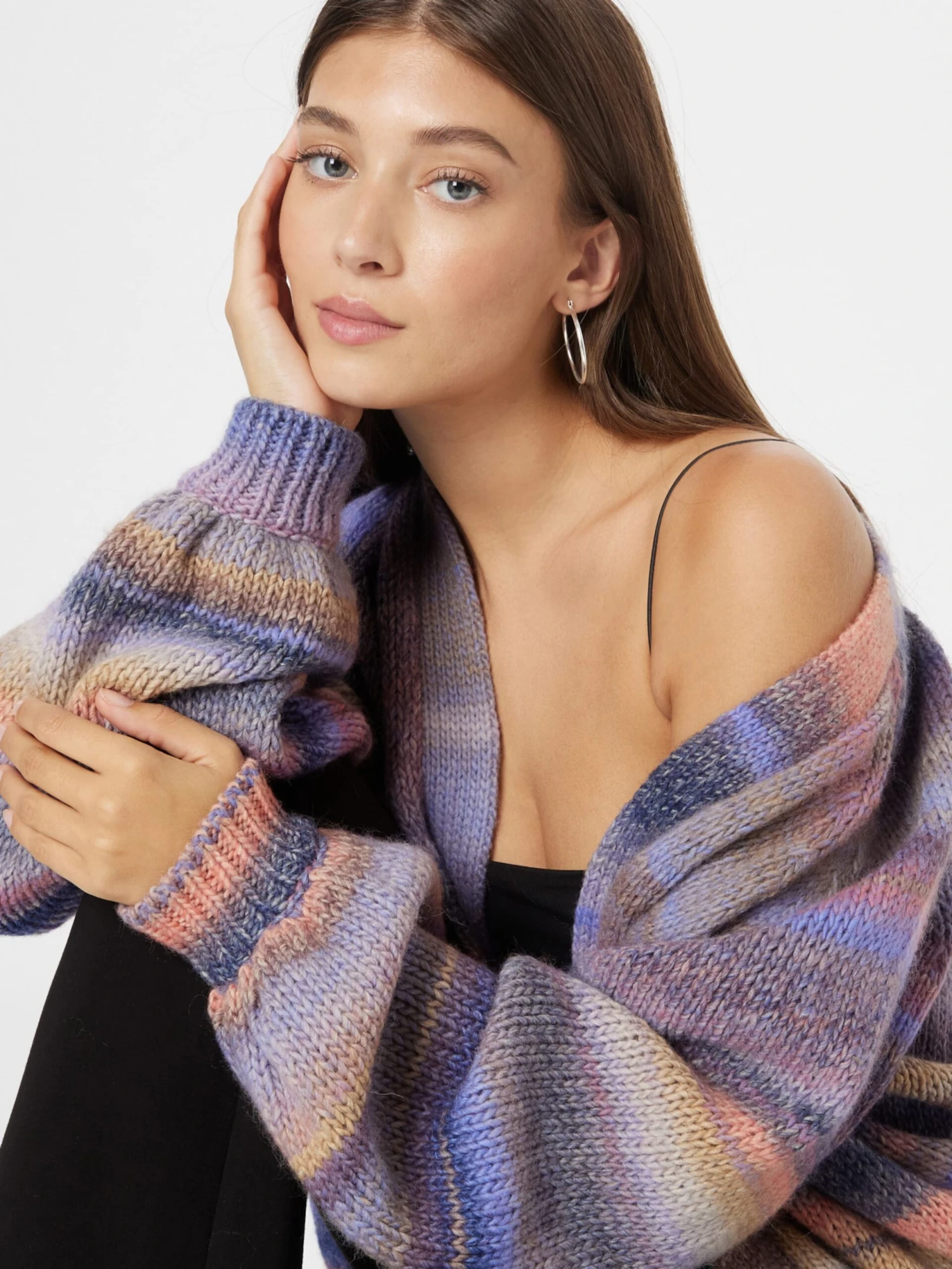 Vesten Gebreid Vest Kin Dames Lila 4 Vesten Gebreid Vest Kin Dames Lila - Image 2