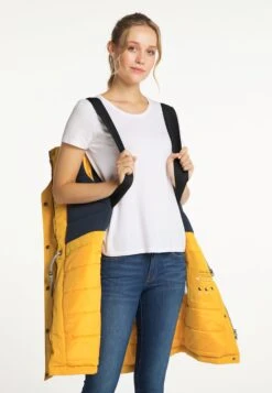 Schmuddelwedda Wintermantels Wintermantel Dames Mosterd -Kleding Verkoop 56ce7f2251c407d8af3e2c114e173694