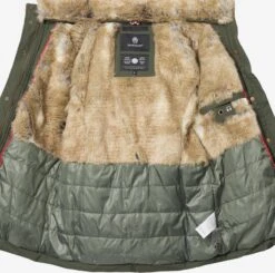 Marikoo Winterjassen Winterjas Nekoo Dames Kaki -Kleding Verkoop 586b61b98412af626692897814e0ca53