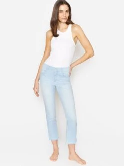 Angels Jeans Slimfit Jeans Cici Crop Slit Dames Lichtblauw -Kleding Verkoop 5a74fcb9f082433d3613e8e562068e7d
