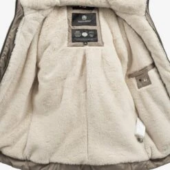 Navahoo Winterjassen Winterjas Megan Dames Beige -Kleding Verkoop 5ac9c09a40aab983fa831892936df56e