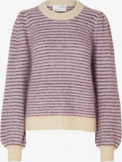 Selected Femme Fijngebreide Truien Trui MOLA MIA Dames Beige