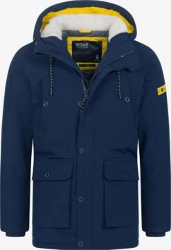 Indicode Jeans Winterjassen Winterjas West Heren Navy