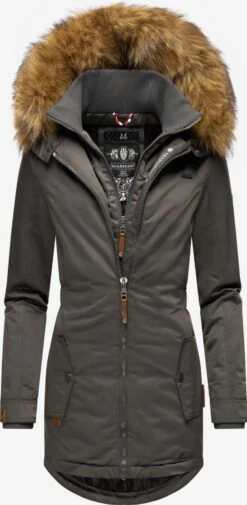 Marikoo Wintermantels Wintermantel Sanakoo Dames Donkergrijs -Kleding Verkoop 64ba06f3b9a96b0268f4b53ed9e87baf