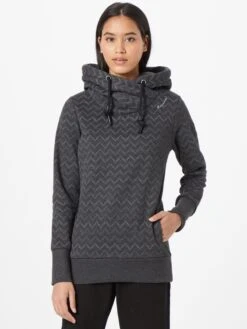 Ragwear Hoodies Sweatshirt GRIPY Dames Zwart -Kleding Verkoop 657a72046813e094c6d3b01df9137df3