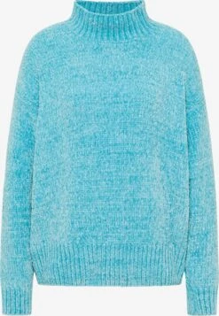 IZIA Fijngebreide Truien Trui Gaya Dames Blauw