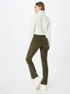 ONLY Ribbroeken Flared Broek Mary Dames Olijfgroen -Kleding Verkoop 716515824e2c6041a55fe793106b69d4