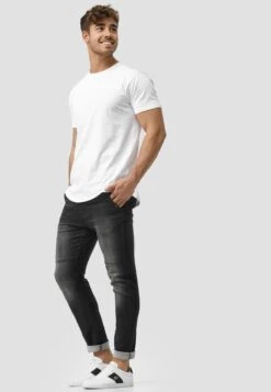 Indicode Jeans Pantalons Slimfit Broek Fabrizio Heren Zwart -Kleding Verkoop 72b20ba9de678d8c50caba8b788d37c3