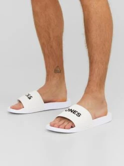 Jack & Jones Instappers Muiltjes LARRY Heren Wit -Kleding Verkoop 7b18439159b1105748c984468000c2c8