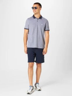 FYNCH-HATTON Polos Shirt Heren Marine / Blauw Gemêleerd -Kleding Verkoop 8042200f65e24656e2d970dcbb44b318