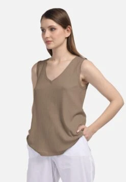 HELMIDGE Mouwloze Shirts Top Dames Beige -Kleding Verkoop 820140c73afda217c1ee0764b2e14dfa