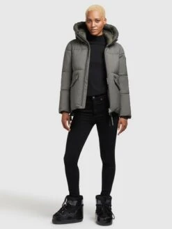 Khujo Winterjassen Winterjas Japura 2 Dames Kaki -Kleding Verkoop 86956527b954a0dcb6d38f602e424de0