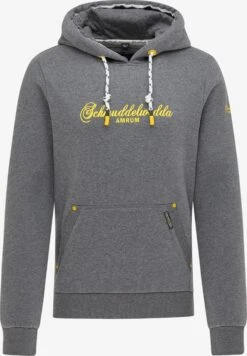 Schmuddelwedda Hoodies Sweatshirt Amrum Heren Grijs Gemêleerd