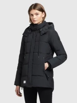 Khujo Winterjassen Winterjas Eunice Dames Zwart -Kleding Verkoop 8932686814d8763e76f20ebfe671ef88