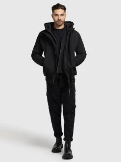 Khujo Winterjassen Winterjas Wayer Heren Zwart -Kleding Verkoop 89506dd91203cc6fc8f1810bb72c5b60