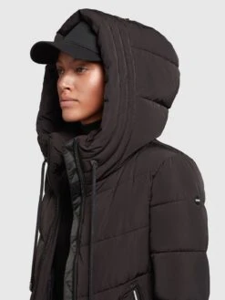 Khujo Wintermantels Wintermantel Ayleena Dames Zwart -Kleding Verkoop 8eeb525859603e5aef331184513747ba