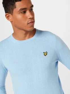 Lyle & Scott Crewneck Truien Trui Heren Lichtblauw -Kleding Verkoop 90629d95e864d351cc0a501124e06a37