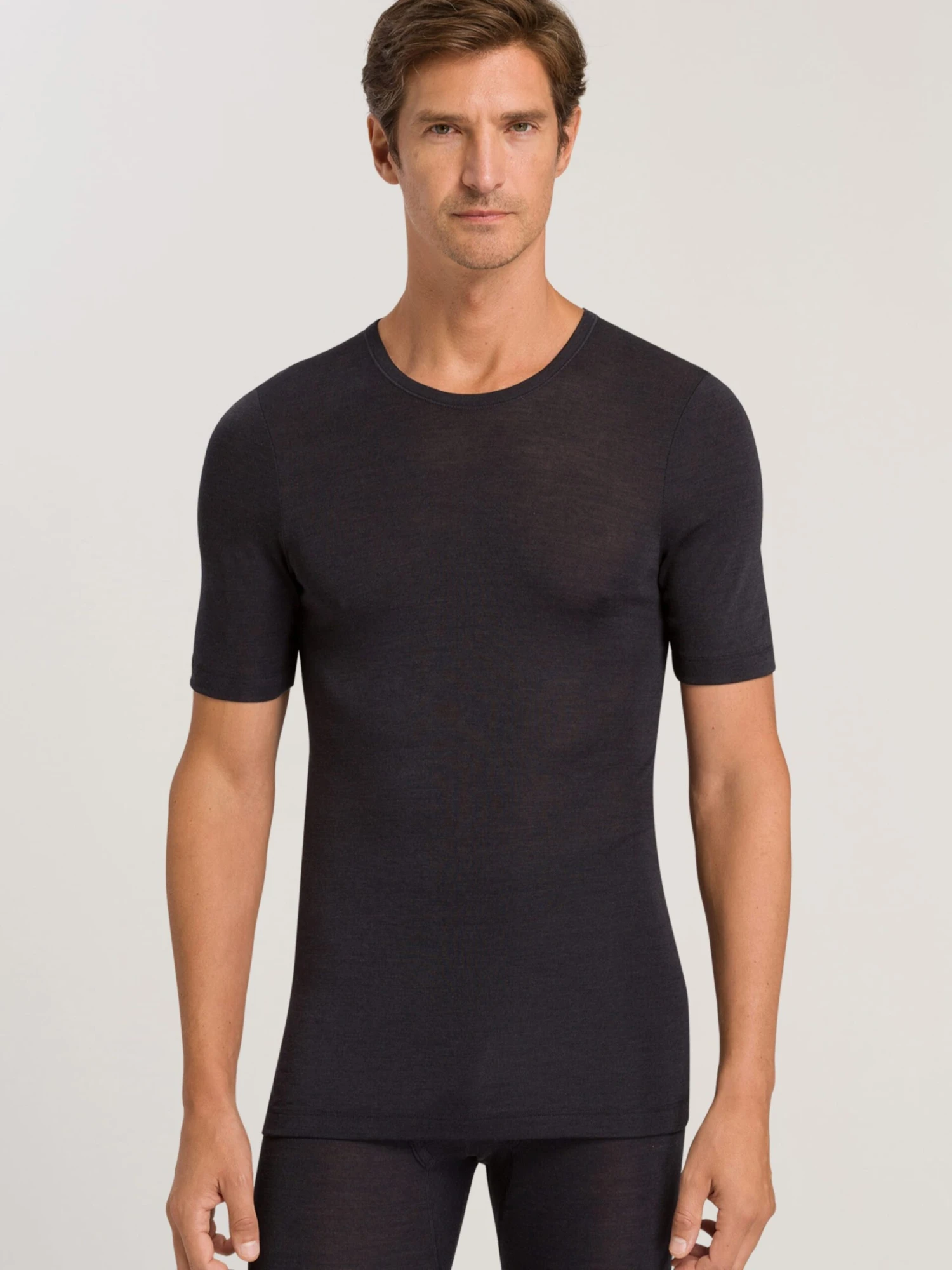 HANRO Shirts Basislaag Heren Antraciet 5 HANRO Shirts Basislaag Heren Antraciet - Image 3