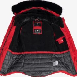 Marikoo Winterjassen Winterjas Lotusblüte Dames Rood -Kleding Verkoop 9177dda02fdec04ab9395bf80406fca4