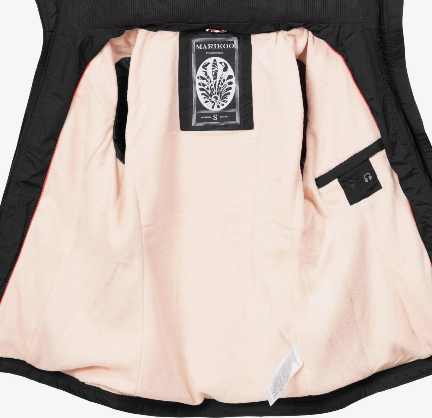 Marikoo Outdoor Jassen Functionele Jas Erdbeere Dames Zwart 6 Marikoo Outdoor Jassen Functionele Jas Erdbeere Dames Zwart - Image 4