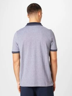 FYNCH-HATTON Polos Shirt Heren Marine / Blauw Gemêleerd -Kleding Verkoop 98b98f5478184e720833bfaa4c5a6e08