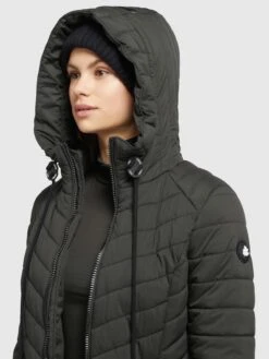 Khujo Wintermantels Wintermantel Nita Dames Kaki -Kleding Verkoop 993fee77998efc3d8495517a4ca6468e
