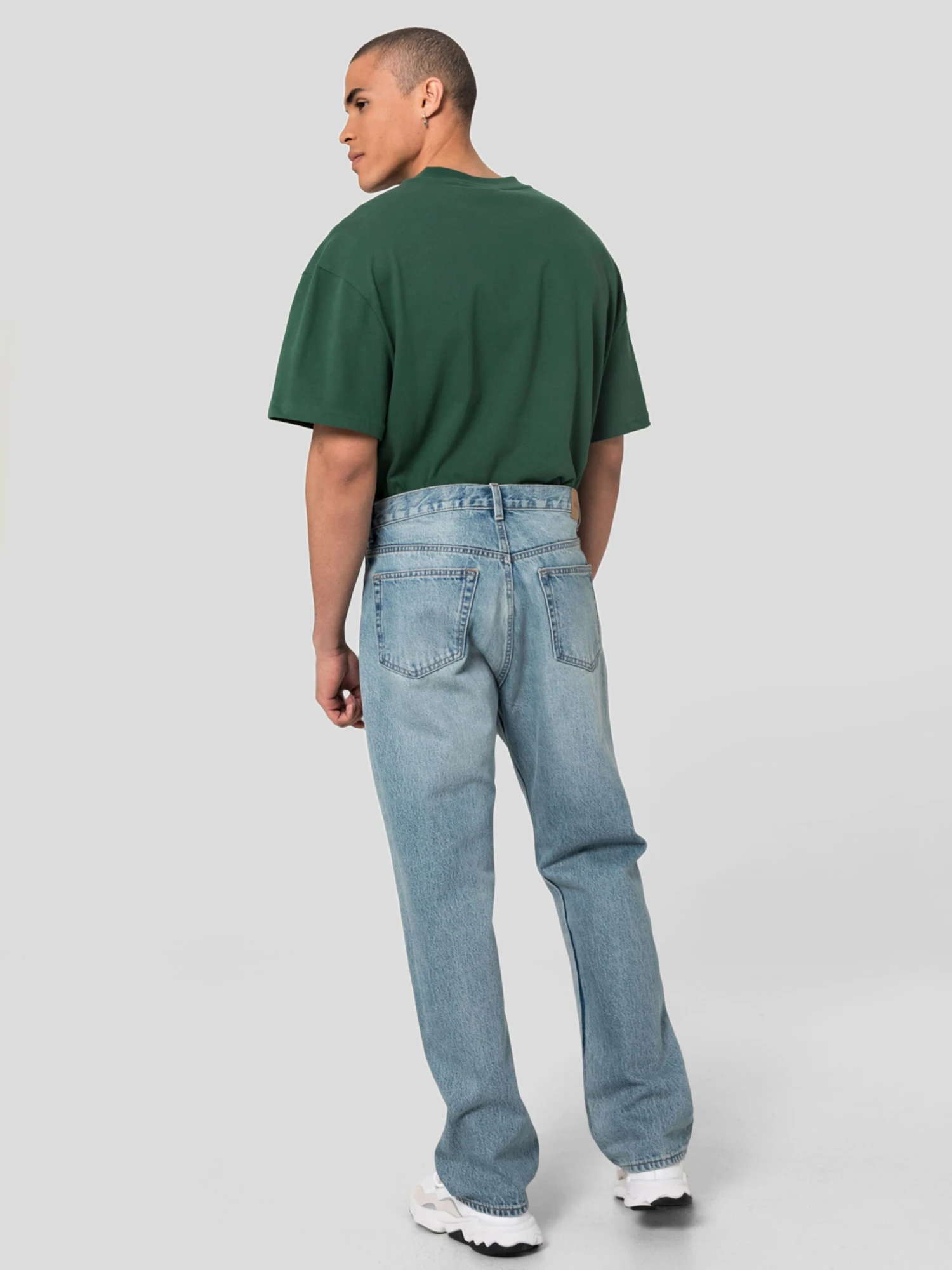 WEEKDAY Straight Regular Jeans Space Seven Blue Heren Blauw 6 WEEKDAY Straight Regular Jeans Space Seven Blue Heren Blauw - Image 4