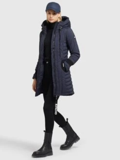 Khujo Winterjassen Winterjas Jerry Dames Navy -Kleding Verkoop a47e611c7deda1ba1b69be1c0475b10f