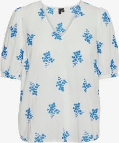 Vero Moda Blouses Met Korte Mouw Blouse Ursula Dames Wit