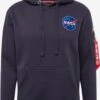 Alpha Industries Hoodies Sweatshirt Heren Blauw / Donkerblauw -Kleding Verkoop a92652780120b38c4070a498f06001bc